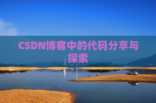 CSDN博客中的代码分享与探索
